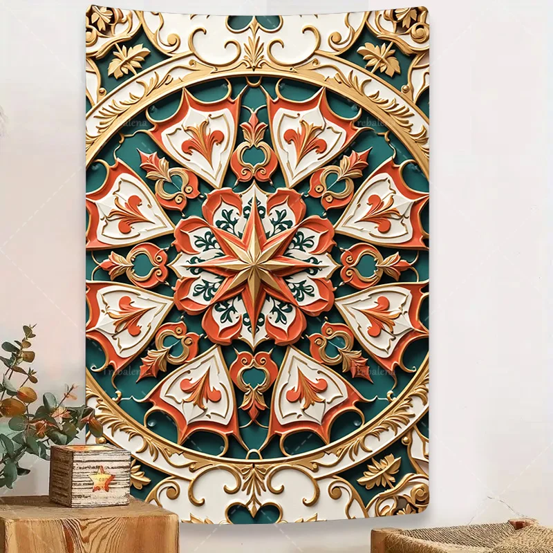 

1pc Wall Tapestry Boho Mandala Tapestry - Bohemian Wall Hanging for Living Room Decor