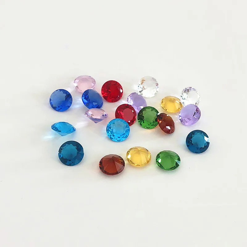 10MM 10pcs Dimeter Crystal Diamond Rainbow Glass Beads Feng Shui Sphere Crystals Decorative Craft Gift Wedding Home Vase Decor