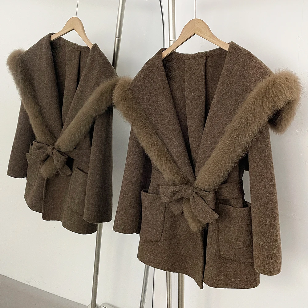 

Coat Ladies New in Coats & Jackets Korean Climate Many Outer Jacket with Fur Collar for Women Manteau Femme 2026 Real Fur Coat