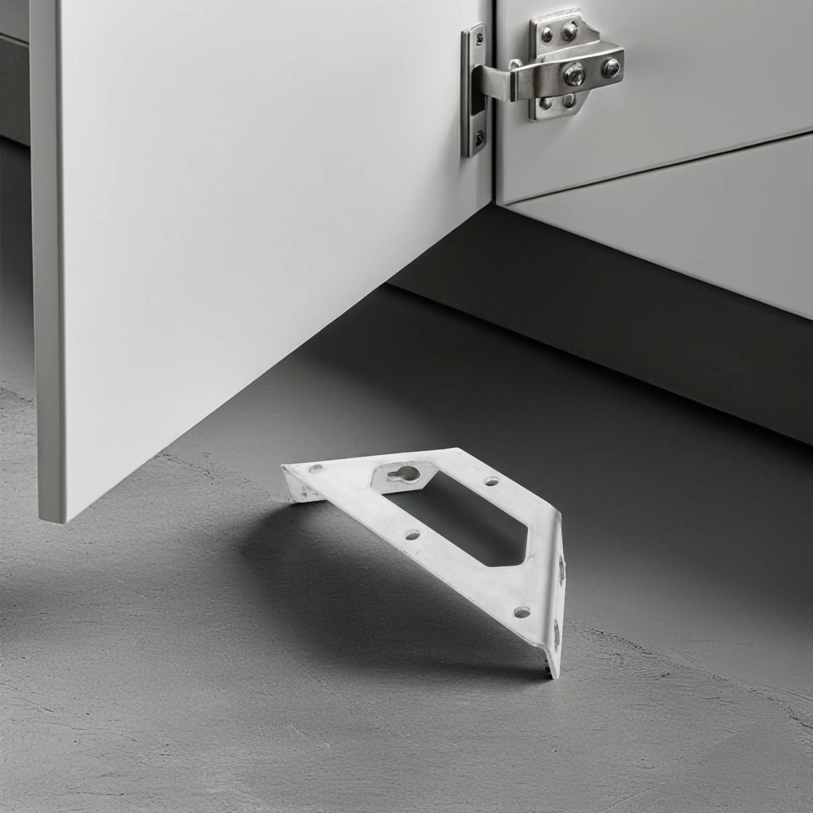 

8 шт., угловые кронштейны для мебели из нержавеющей стали, сверхмощные угловые кронштейны для полок, шкафов, столов, универсальные металлические ремонтные пластины