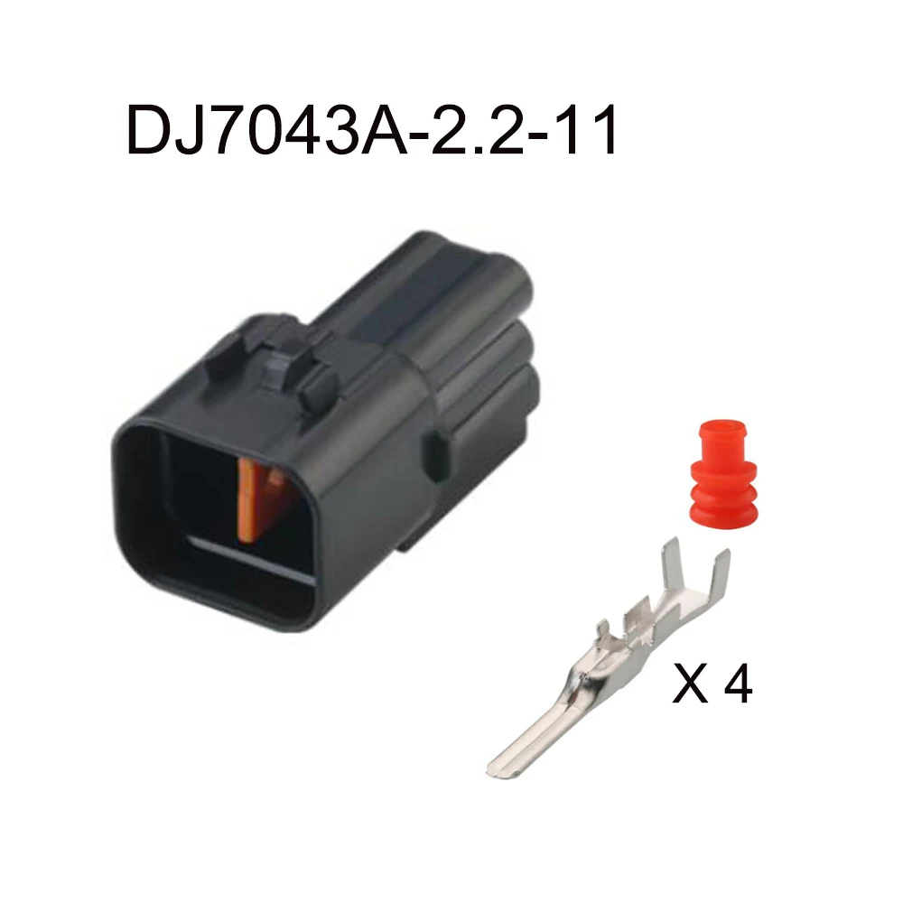 100SET PB625-04027 auto Waterproof cable connector 4 pin automotive Plug famale male socket Includes terminal seal