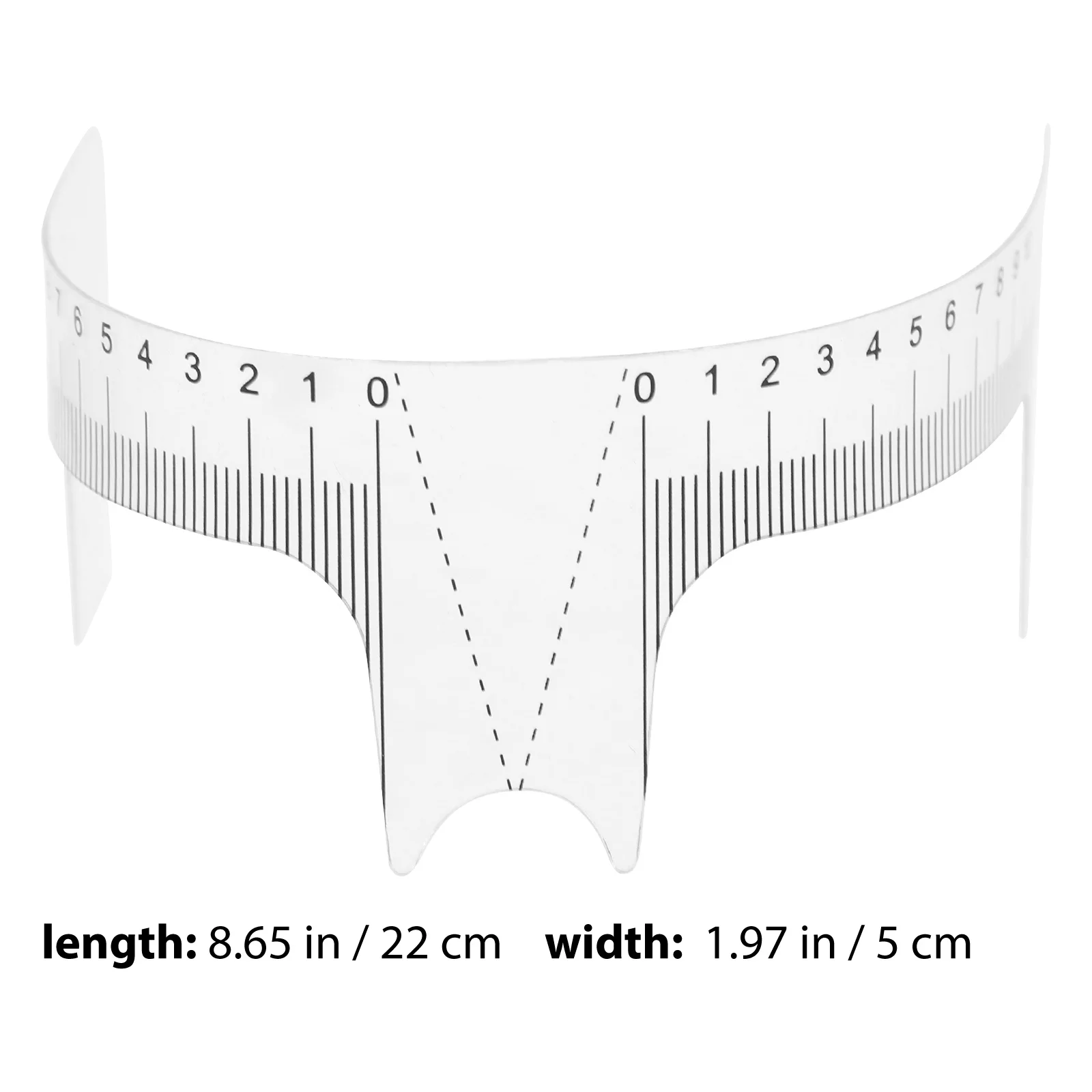 10 pz Set di righelli per sopracciglia Strumento di misurazione flessibile per modellatura simmetrica delle sopracciglia Posizionamento del trucco Righello per il viso Tattoo