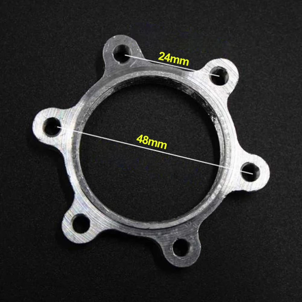 2pcs 44/48mm Bicycle Hub Disc Brake for rotor Adapter Threaded Hub 6 Bolt Flange Disc Flange 6-hole Thread Modified Rotary