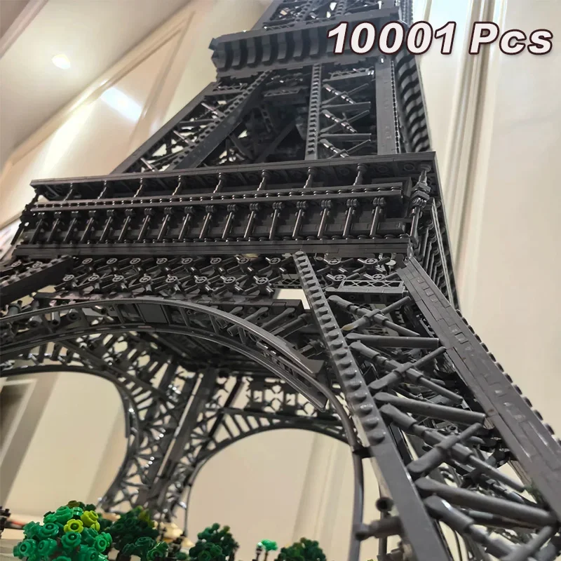 Eiffelturm kompatibel 10307 PARIS Architektur Modell Baustein Ziegel Kit Erwachsene Kinder Spielzeug Urlaub Geschenk 10001 Stück