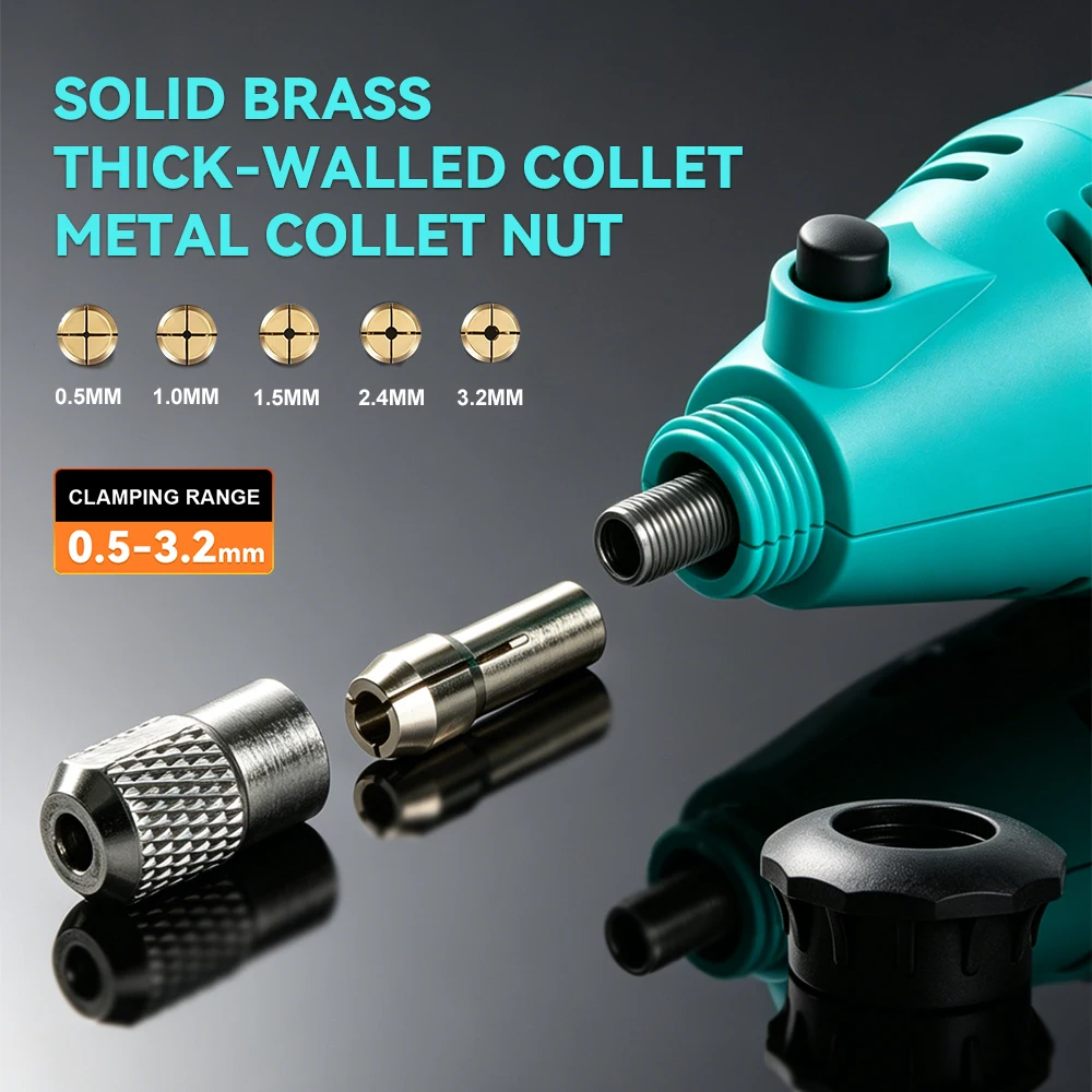TUNGFULL 150W Electric Rotary Tool Kit with Adjustable Speed 10000-32000RPM Multi Function Grinder for Craft Polishing Engraving
