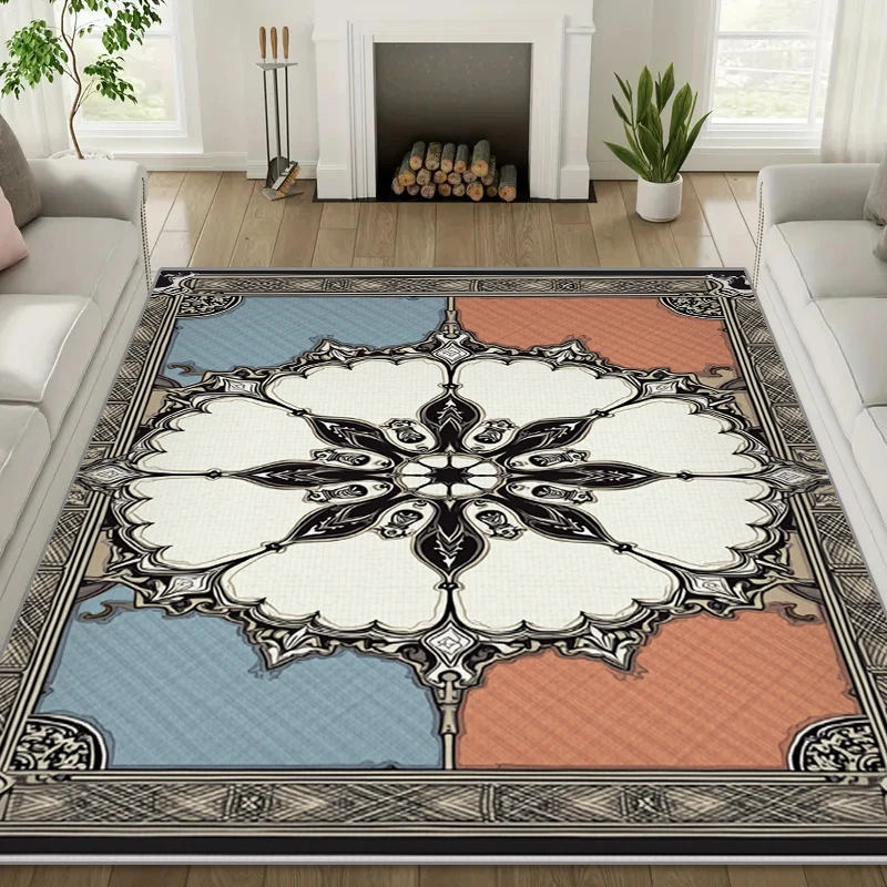 RAKKS Modern Style Large Crystal Area Rugs, Living Room, Sofa Carpet, Study, Bedroom,entrance Hall Carpet Moroccan Style