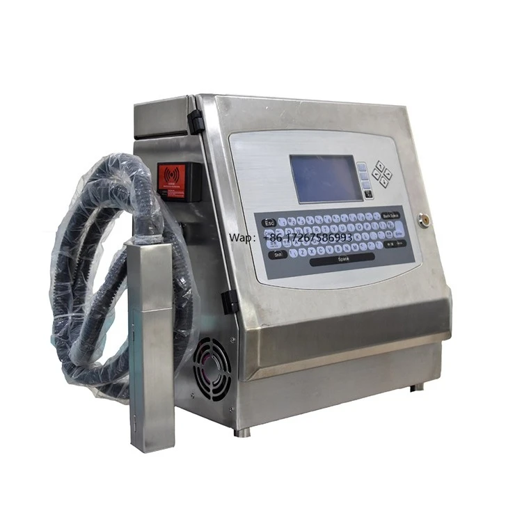 Automatic Continuous Cij Inkjet Printer for Expiry Dates Batch Codes Serial Numbers Logos UV Ink for Wire Bottle Pipe Printing