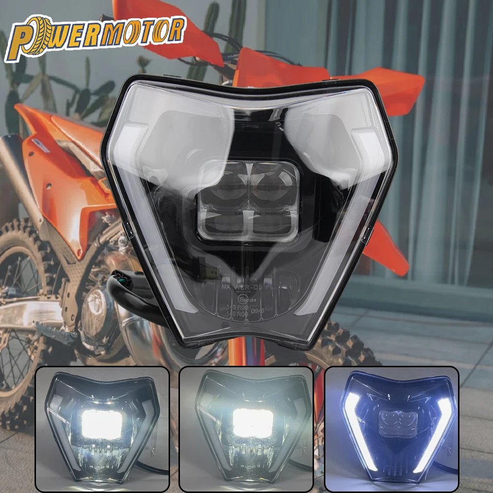 

Motorcycle LED Headlight for KTM EXC SX XCW 125 150 250 300 350 2024 Motocross Headlamp Accessories Dirt Bike Supermoto Enduro