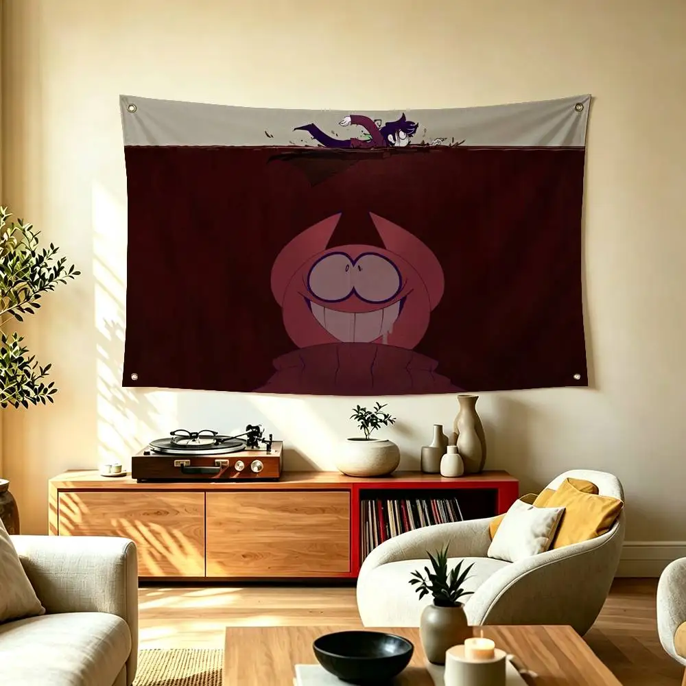 Cartoon S-Spooky Month BobS Flag Suitable For Party Club Outdoor Interior Wall Decoration Banner Fans Gift