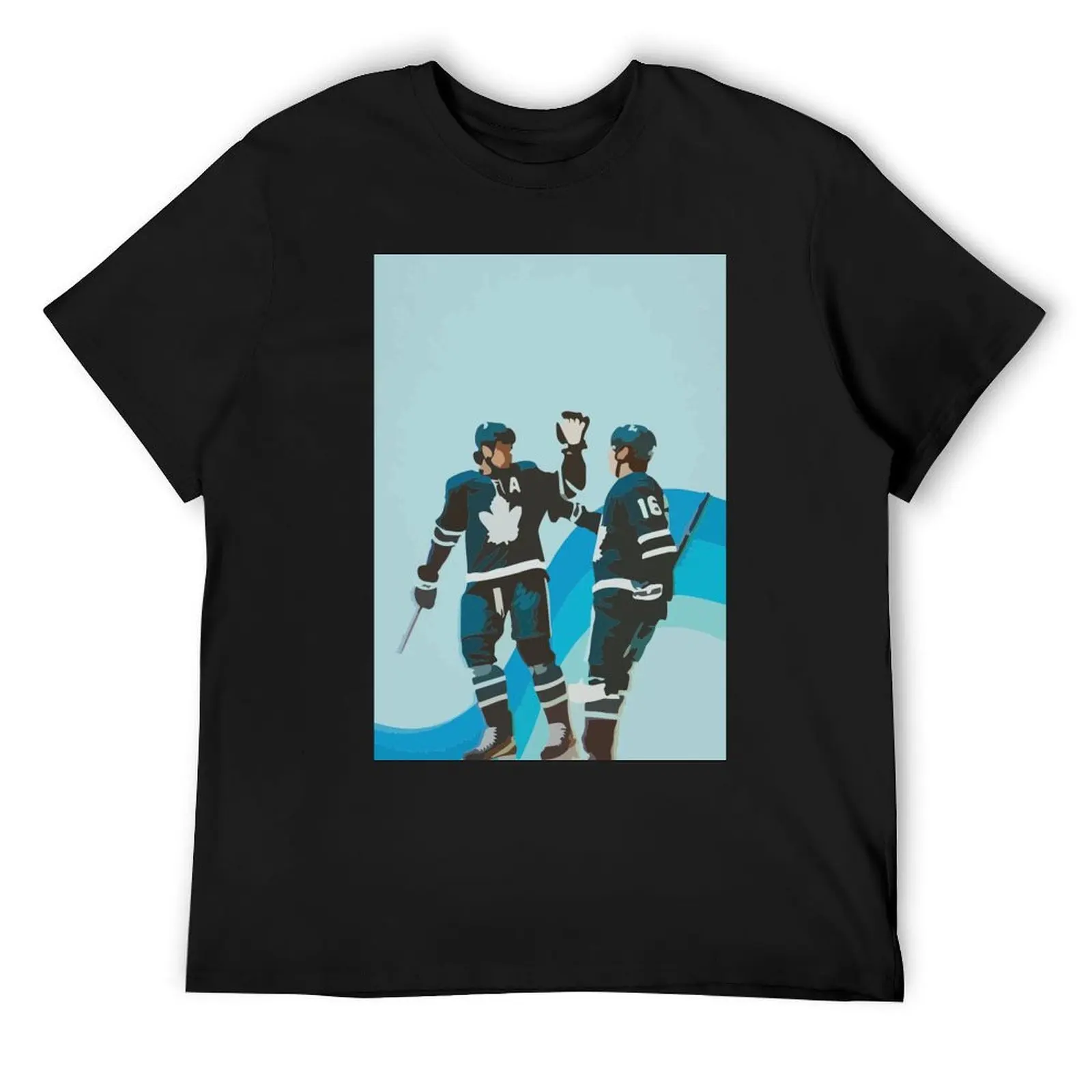 Auston Matthews and Mitch Marner painting T-Shirt street wear plus size tops graphics shirts men