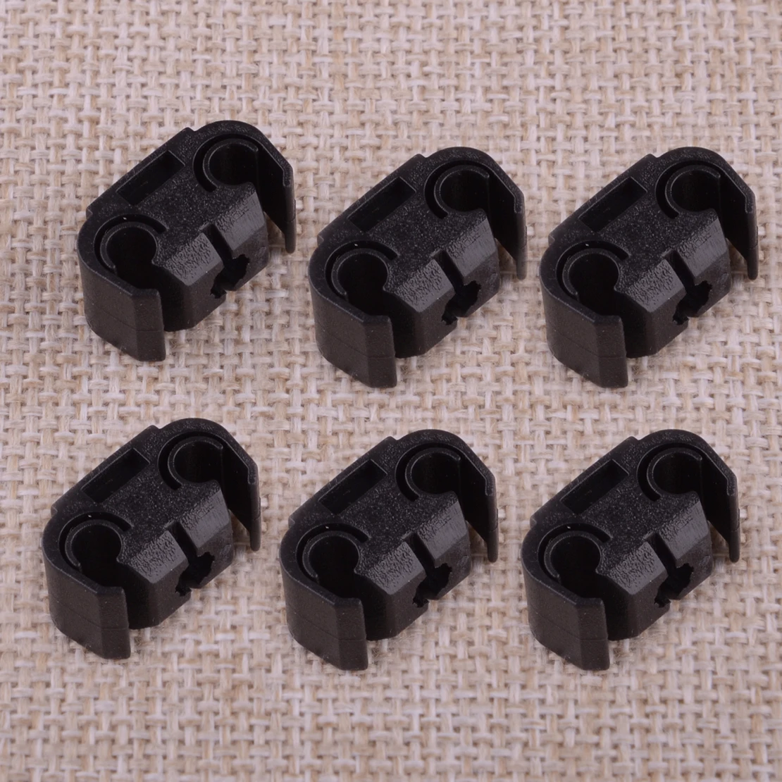 40Pcs Double Brake Pipe Holder Brake Fixing Line Clip 4.75mm Fit for VW Beetle Passat Golf Jetta Audi A4 A6 A8 811611797 New