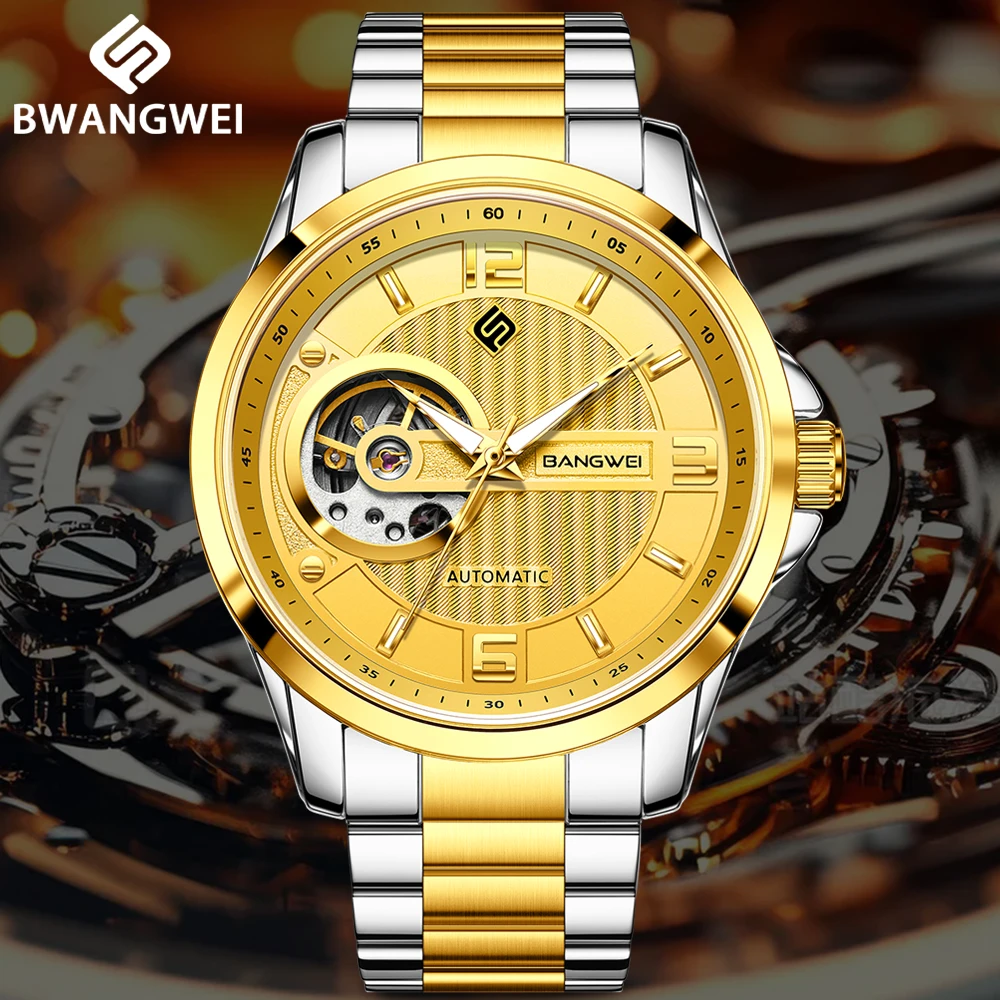 

LIGE Original Luxury Brand Waterproof Tourbillon Automatic Clock Steel Skeleton Mechanical Man Watch Business Male Wristwatches