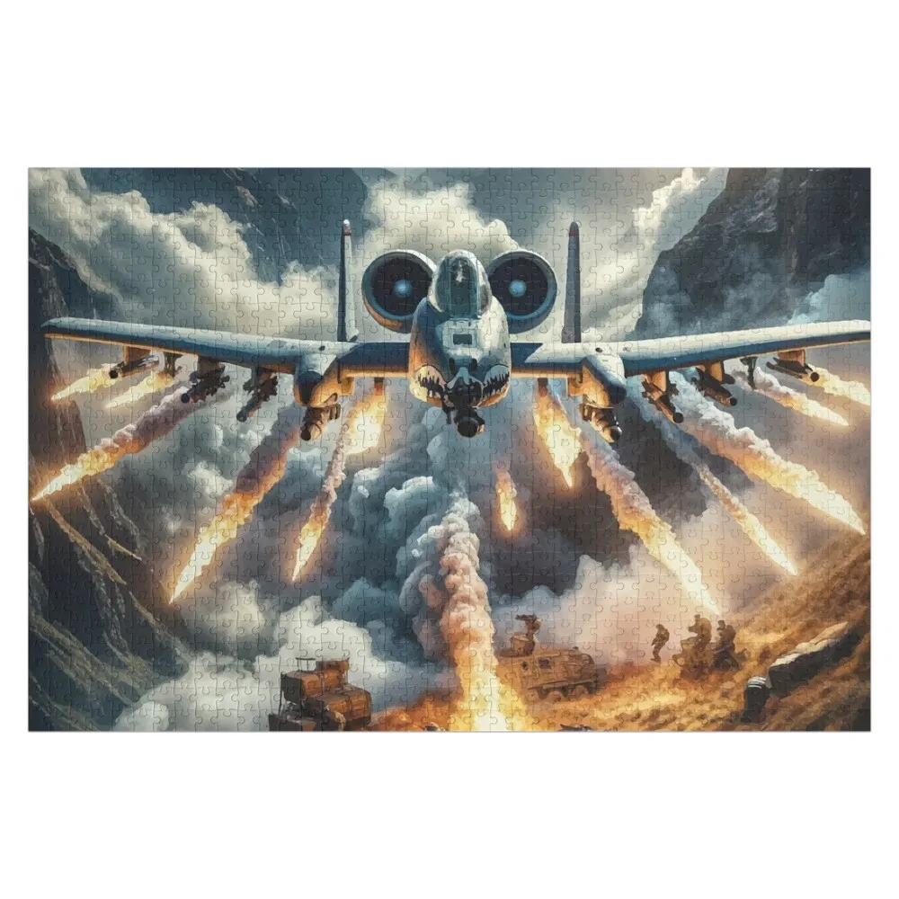 

A-10 Thunderbolt make BRRRRRT Пазл Персонализированный подарок Персонализированный подарок ребенку Индивидуальная головоломка с картинками
