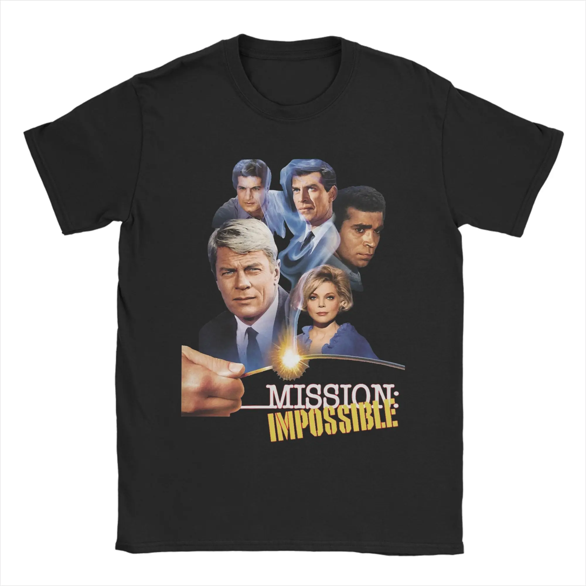

Mission Impossible Movie 60s Cast Tribute T-Shirts Men Casual Cotton Tee Shirt Crew Neck Short Sleeve T Shirts Gift Idea Tops