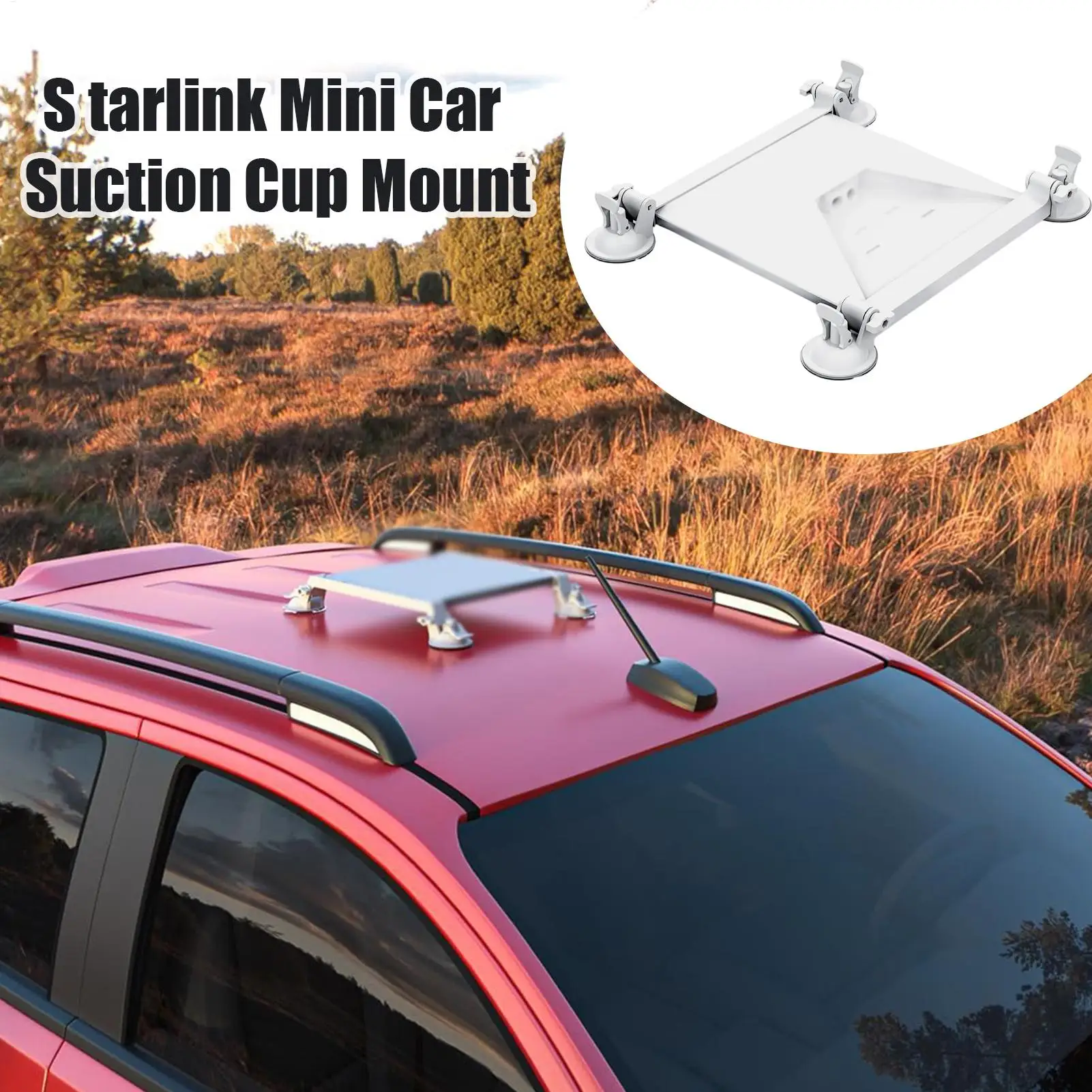 For For Starlink Mini Car Window Mount 360-Degree Adjustable Suction Cup Cradle Car Window Glass Tablet Holder For Laptop Phone