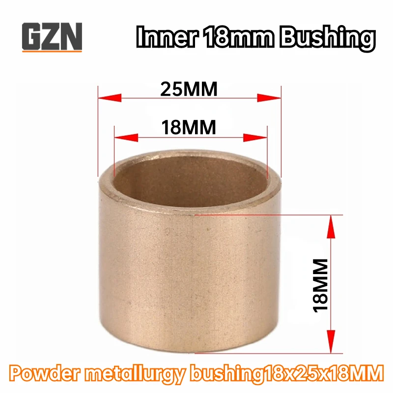 

2PCS Inner Diameter 18mm Brass Bushing Powder Metallurgy Oil Bearing Copper Bushing Wear-resistant Guide Bushing