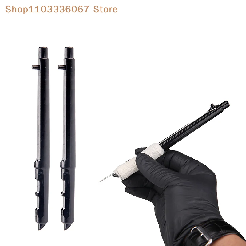 【HM】1pc Black 3D Hand Poke And Stick Tattoo Manual Tool Pen Handpoke Tattoo Supplies