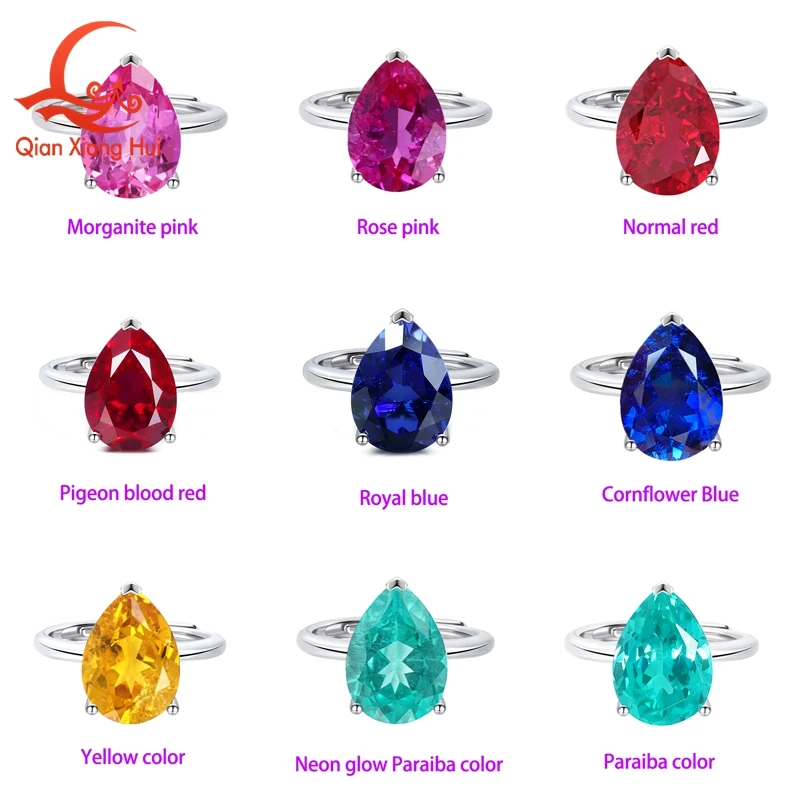 bague-ajustable-en-argent-s925-forme-poire-7-carats-10-14mm-avec-saphir-de-laboratoire-rose-rouge-sang-de-pigeon-bleu-bleuet-pour-bijoux-et-rendez-vous