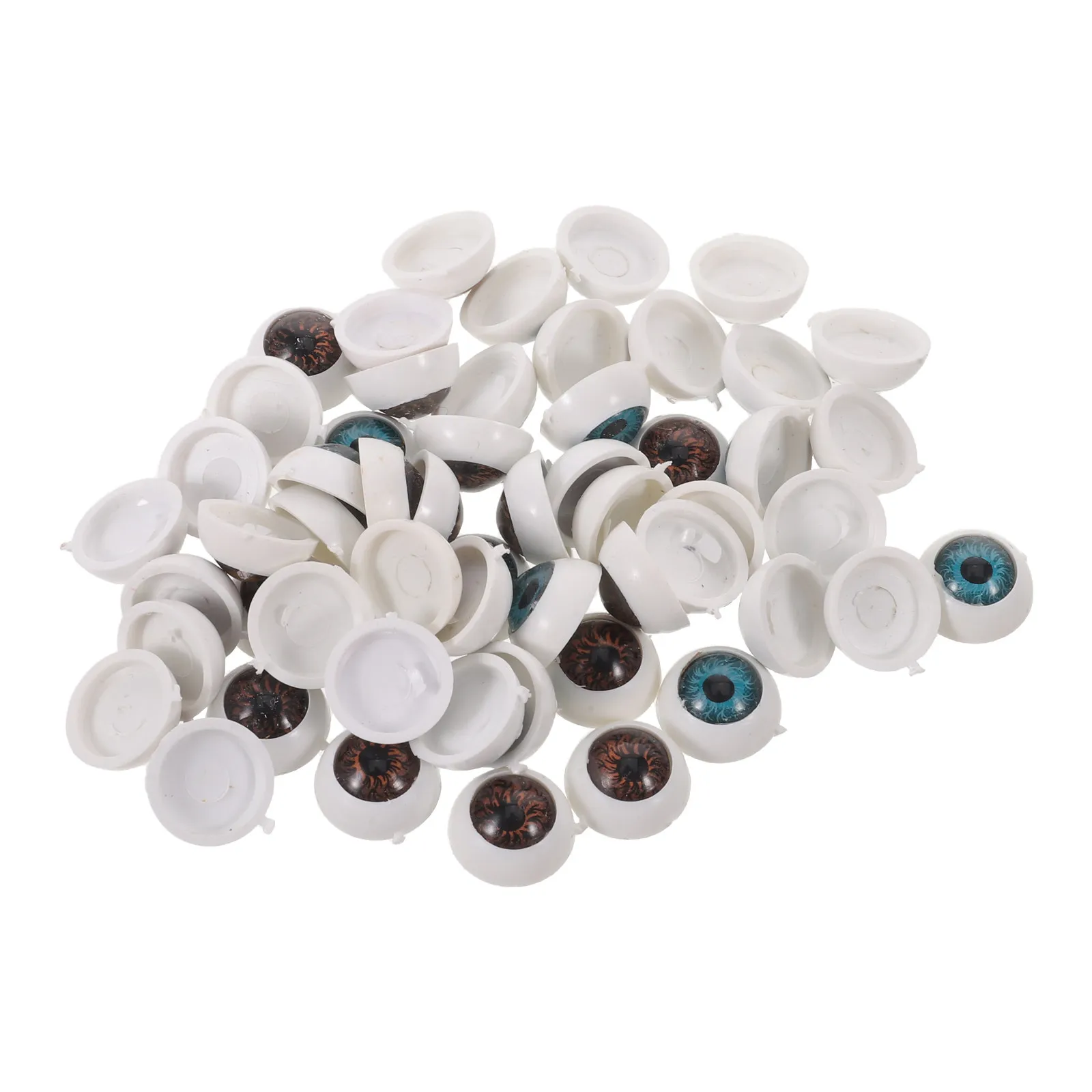 

100Pcs Colored Safety Eyes Realistic Plastic 12Mm Craft Eye for Handmade Crochet Animals Eye Balls for Crafts Craft Eyes