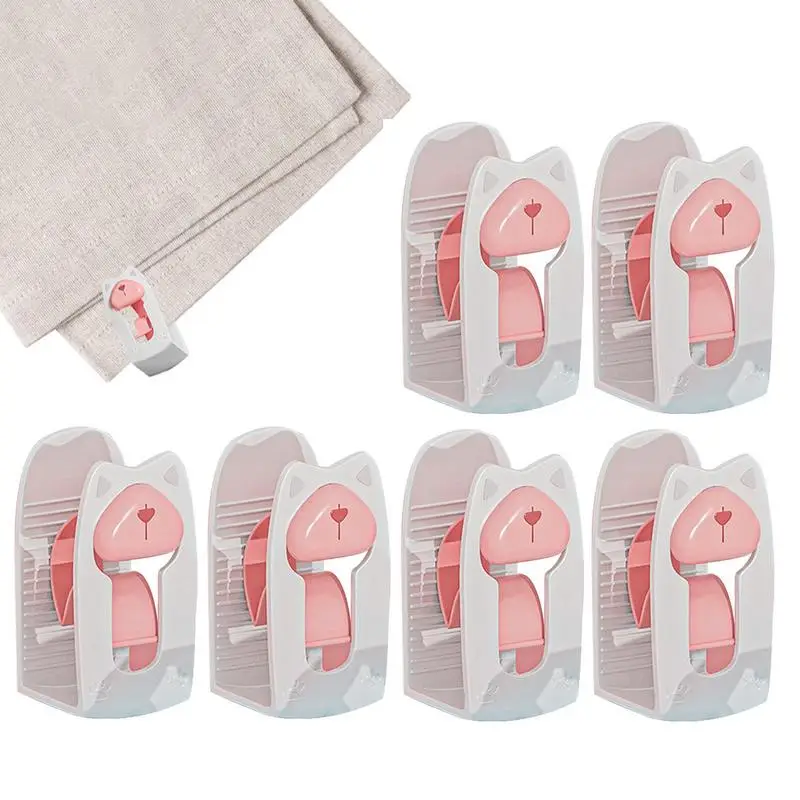 6PCS Bedroom Bed Sheet Clips Needleless Quilt Holder Non-slip leaves no trace not damage the quilt Fixer Device Bed Accessories