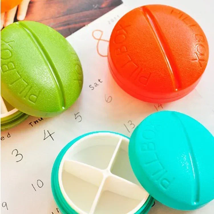 1pc Pill Cases Portable Travel 4/6-Slot Medical Pill Box Holder Medicine Case Drug Storage New Compartment Travel Pill Box