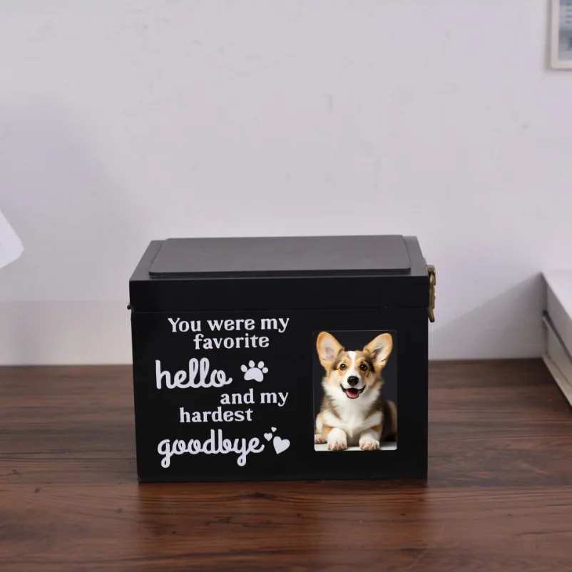 

Pet Ashes Storage Box Comes with Photo Frame Pet Funeral Supplies, Commemorative Box, Commemorative Supplies.