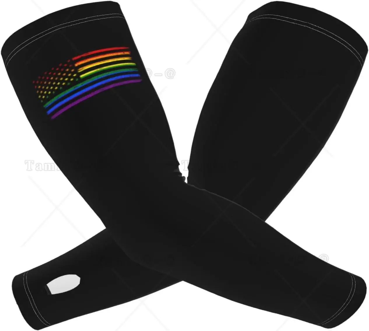 Gay Pride Flag Arm Sleeves For Men Women Tattoo Cover Up Cooling Sports Sleeves For Basketball Golf Football