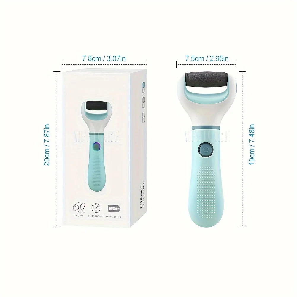 Moedor de pés elétrico automático sem fio, remoção de calos de pele morta, rachaduras, pele dura e rachada, ferramenta de pedicure, à prova d'água, limpador de pés