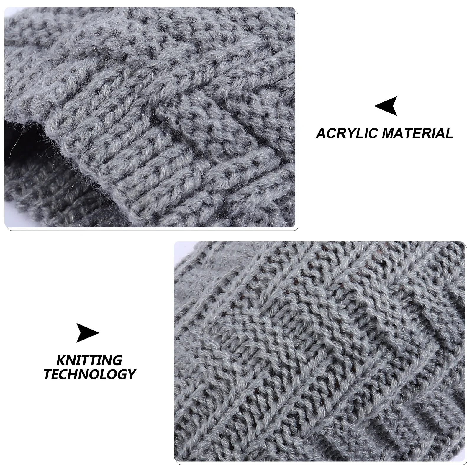 

1 Pair Knitting Sleeve Warm Quick-Dry Breathable Fitness Knee Wraps Leg Support Acrylic Fibers Knee Brace Health Care Tool