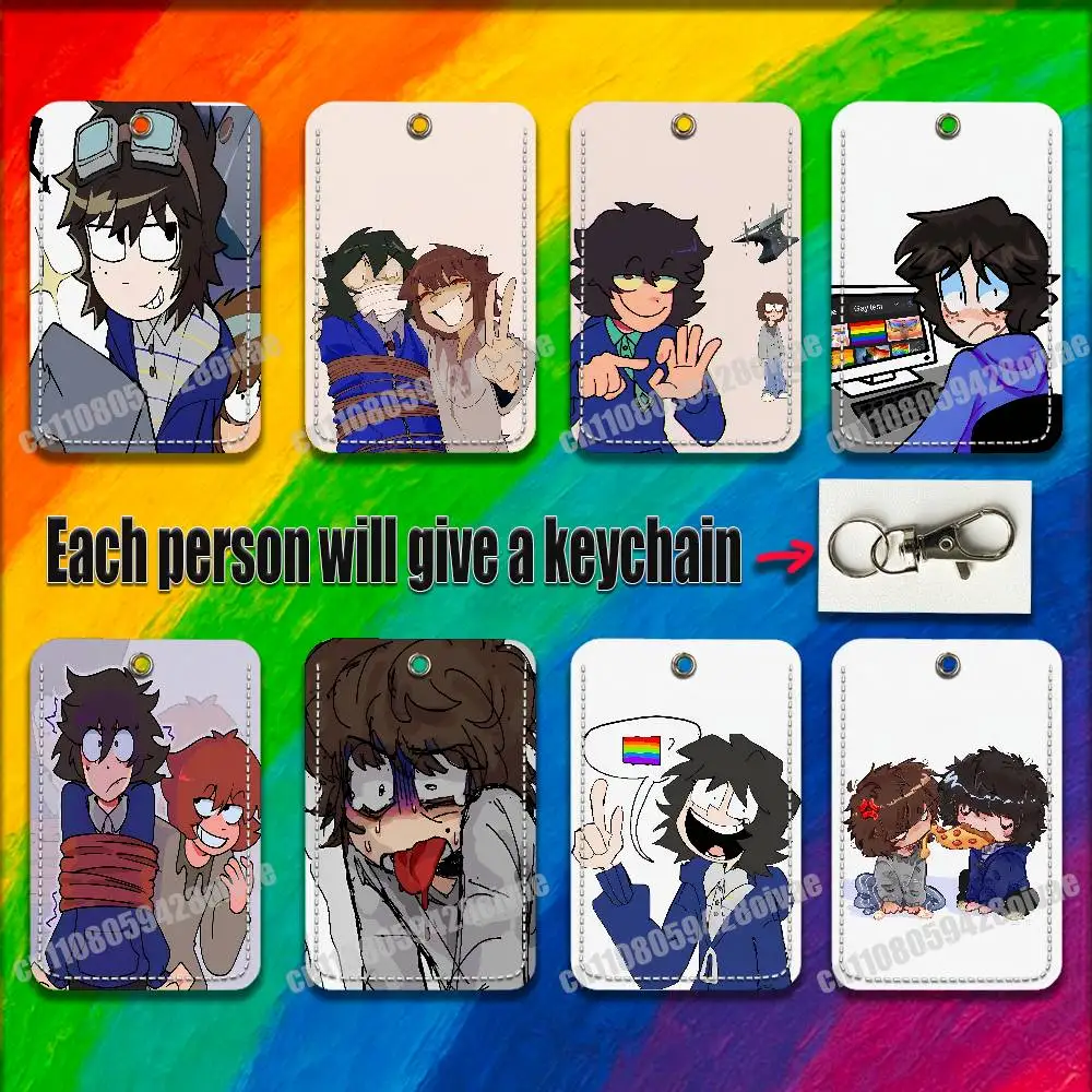 

Will Mike Onewheatmark B-Byler For ID Clips Credit Bank Bag Bus Meal Card Holder Cover Pocket Decoration Keychain