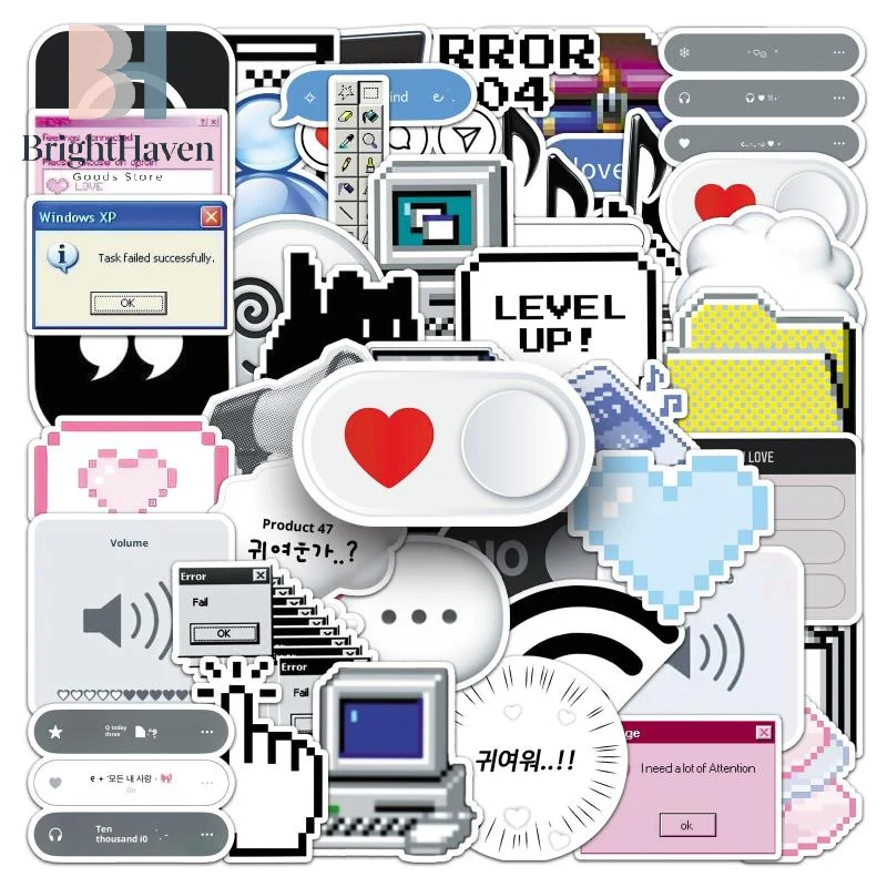 

50Pcs 404 Network Error Java DIY Stickers Funny Programmer Internet MEME Sticker Scrapbooking Phone Luggage Waterproof Decals