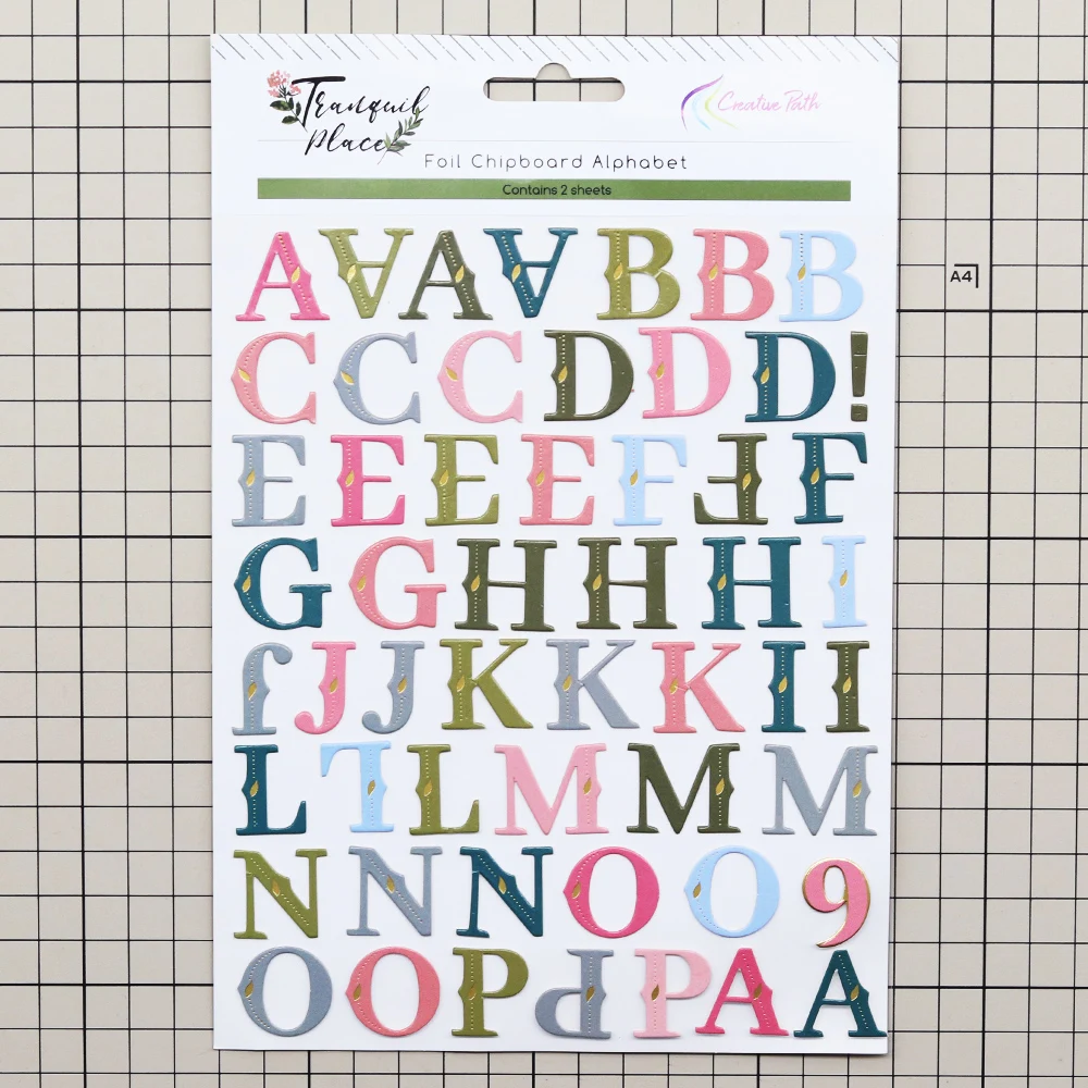 Creative Path Tranquil Place Scrapbooking Journaling Komplettsets 15 Stück Dekorative Papier-Ausschnitte Rahmen Aufkleber DIY Bastelsets – Detail 7