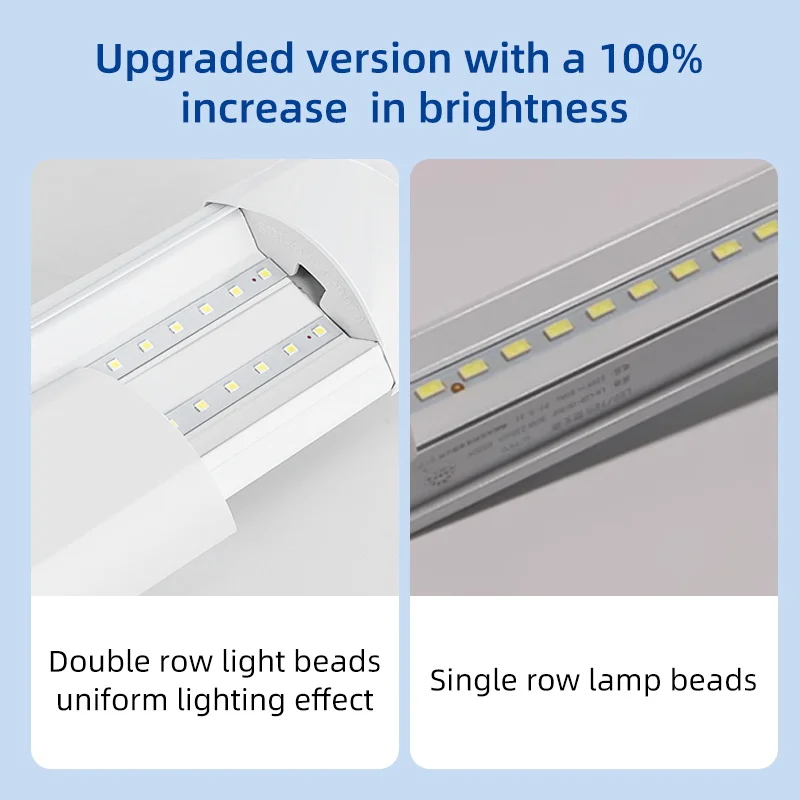مصابيح خزانة ليد متصلة ، أنبوب إضاءة ، فائق السطوع ، مصباح خزانة المطبخ ، المنزل ، غرفة النوم ، الإضاءة الداخلية ، 40 واط #5