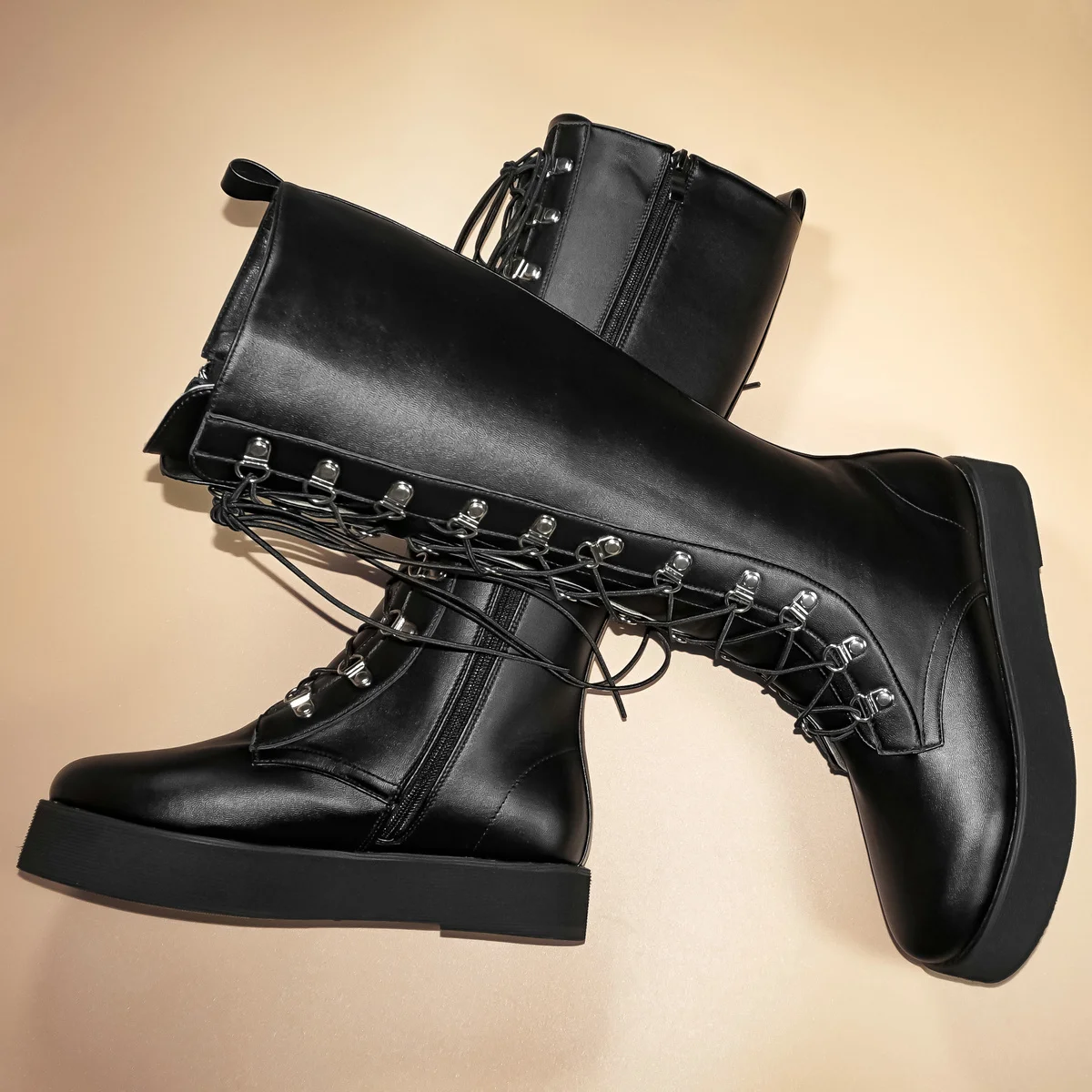 

Winter Size 49 Chunky Sneakers Women Plus Size 50 Med Heels Knee High Snow Boots Big Size 48 Platform Pumps Shoes Casual Shoes