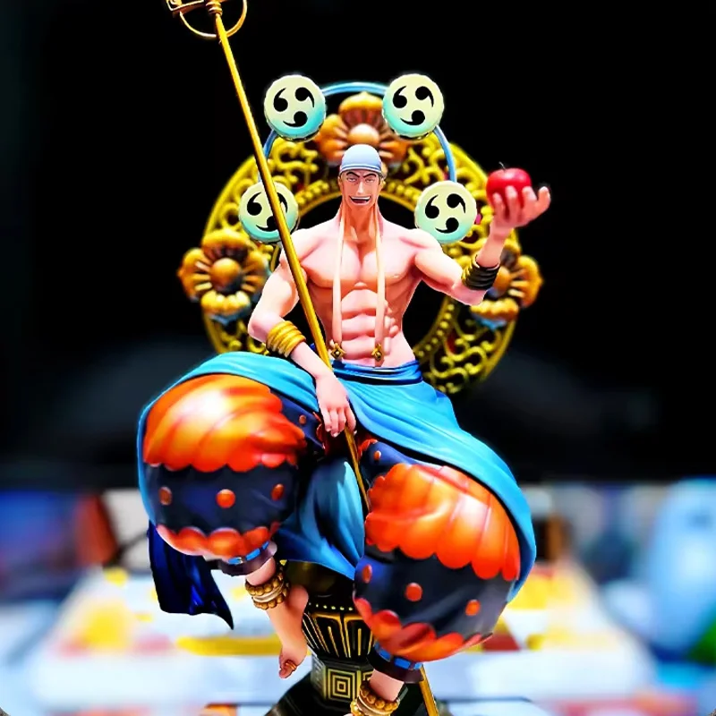 39cm One Piece Gk Enel Pop Max Figurine Model Ornament With Raigō No Mi Anime Peripheral Collectible Birthday Holiday Gift Toy