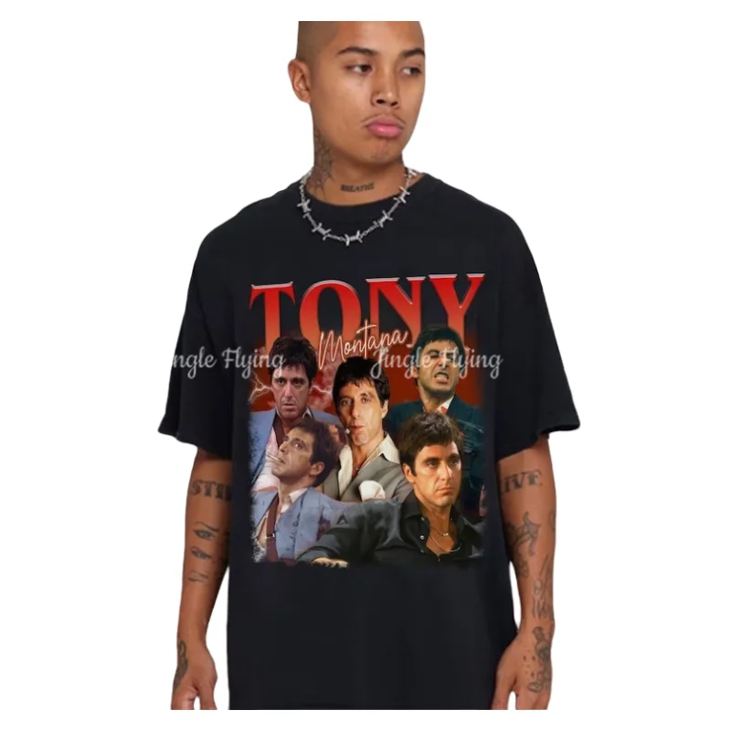 Tony Montana Shirt Vintage Bootleg Antonio Montana Shirt Scarface Movie Tee