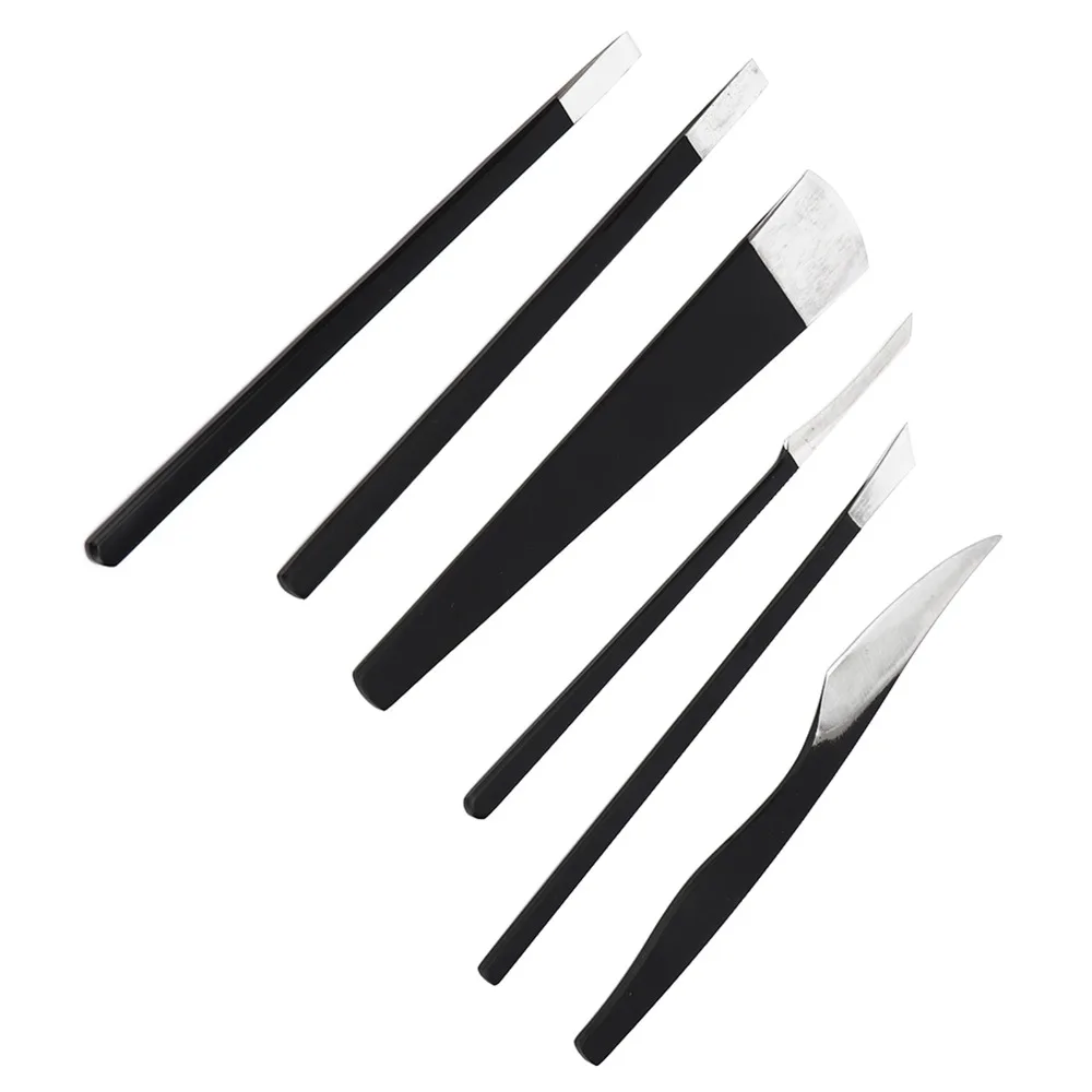 6pcs Stainless Steel Foot Care Repair Tools Non Slip Handle Sharp Blade Callus Dead Skin Remover Ingrown Nail Corrector