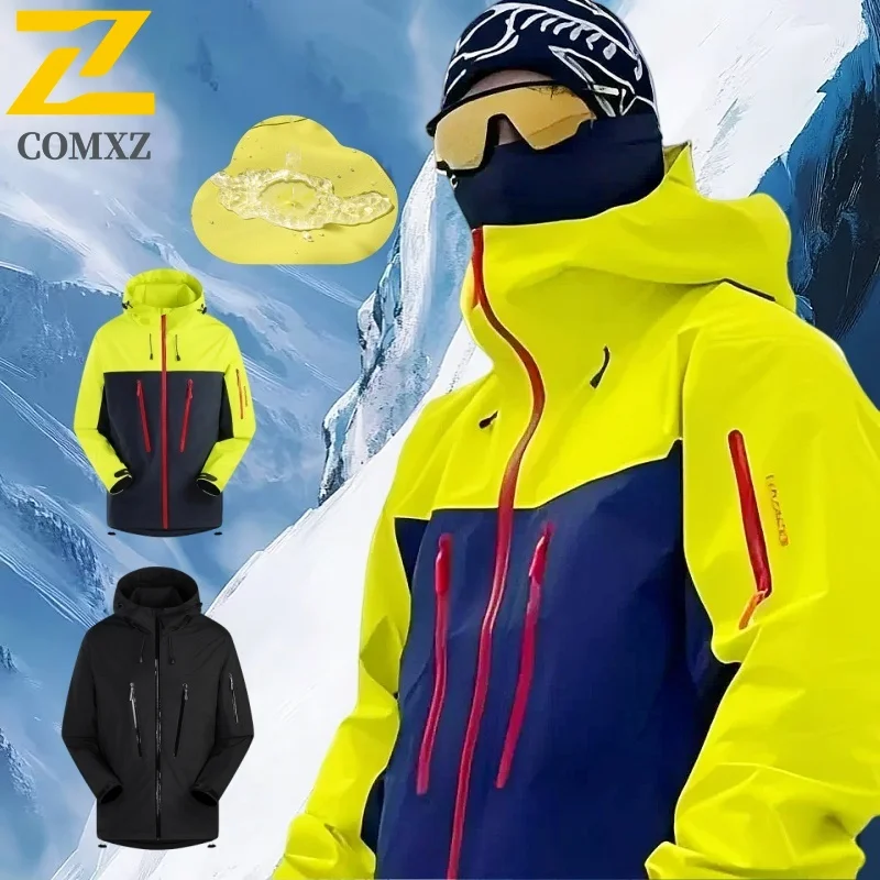 Ski Mountain Soft Shell Jackets Men's Womens Casual Camping Rain-proof Coat Outdoor Waterproof Windbreaker Snow Climbing Clothes