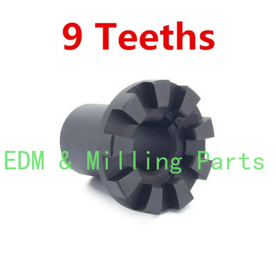 CNC Milling Machine Cluth Insert Shaft Gear 9 Teeth Vertical For Bridgeport Mill Part