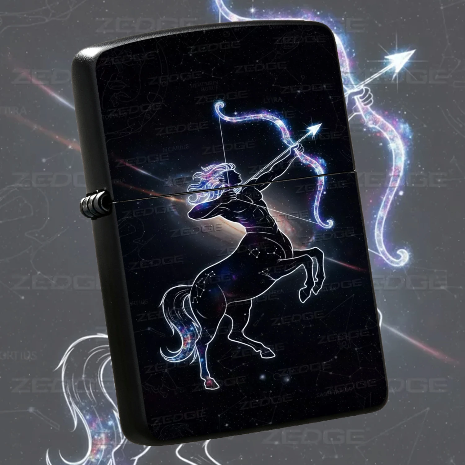 Creative Starry Sagittarius Themed Portable Igniter Suitable For Multiple Scenarios Including Outdoor Trips Daily Home Use And Office Settings Exquisite Clear Durable Pattern It Is A Wonderful Choice For Personal Use To Boost Atmosphere Or