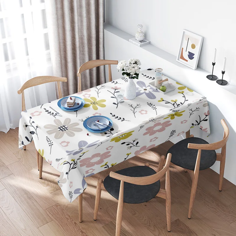 

Modern Floral Print TableclothA Must-Have for Dining Tables Decor in 2023 Perfectly Combines Style and Functionality Add Colorfu
