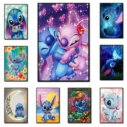 Diy 5d Diamond Painting Pop Cartoon Cross Stitch Kits Lilo Stitch Movie Posters Embroidery Picture Mosaic Art Decor Kids Gift