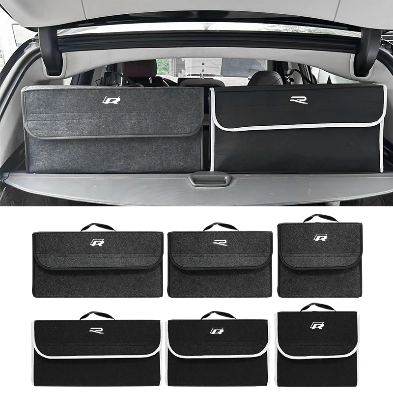 

Car Trunk Storage Box Organizer Foldable Stowing Tidying Container Bag For Volkswagen Tiguan Bora POLO PASSAT CC Touran GOLF