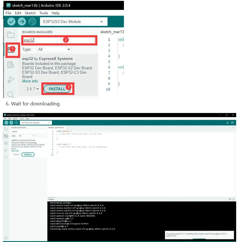 ESP32-S3 Mikro controller 2,4 GHz Wi-Fi-Entwicklungs platine 240MHz Dual-Core-Prozessor ESP32-S3-Wroom-1-N8R8 modul – Detail 40