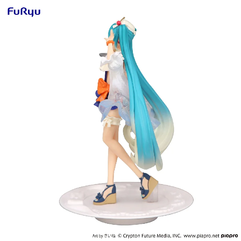 2024 Nieuwe FuRyu VOCALOID Hatsune Miku Tropische Vruchtensap Miku GK Mooi Meisje Karakter pop Speelgoed Desktop Ornament Geschenken