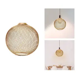 Modern Lamp Lamp Pendant Lights Exquisite Pendant Shade Iron Made Metal Round Lamp Bedroom/Home/Hotel Shade Gold