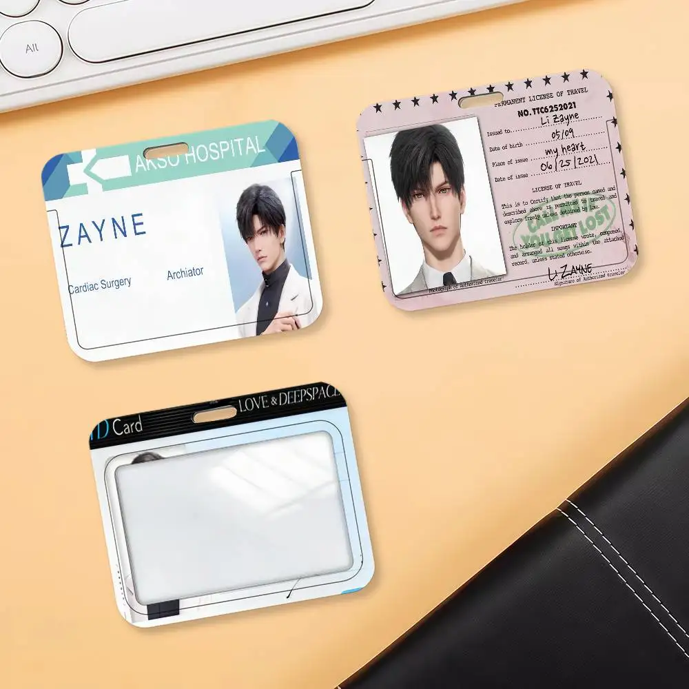 Love and Deepspace Zayne Card Holder Corporate Business Work Badge Holders Uisex Credit Bus Daily Commute ID Case