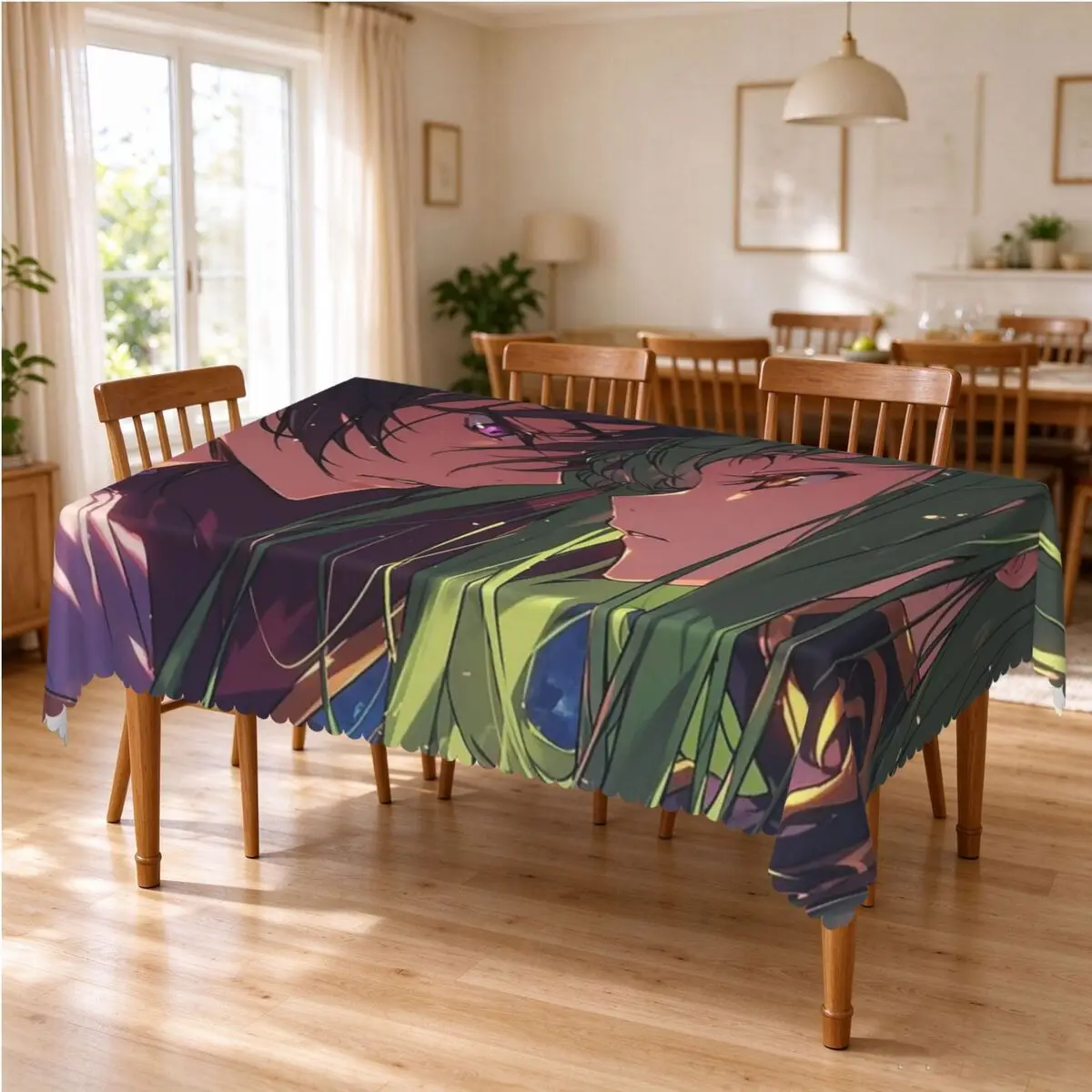 Anime Code Geass Tablecloth Restaurant Kitchen Rectangular Tablecloth Festival Party Decorations Tablecloth Dining Table Cover