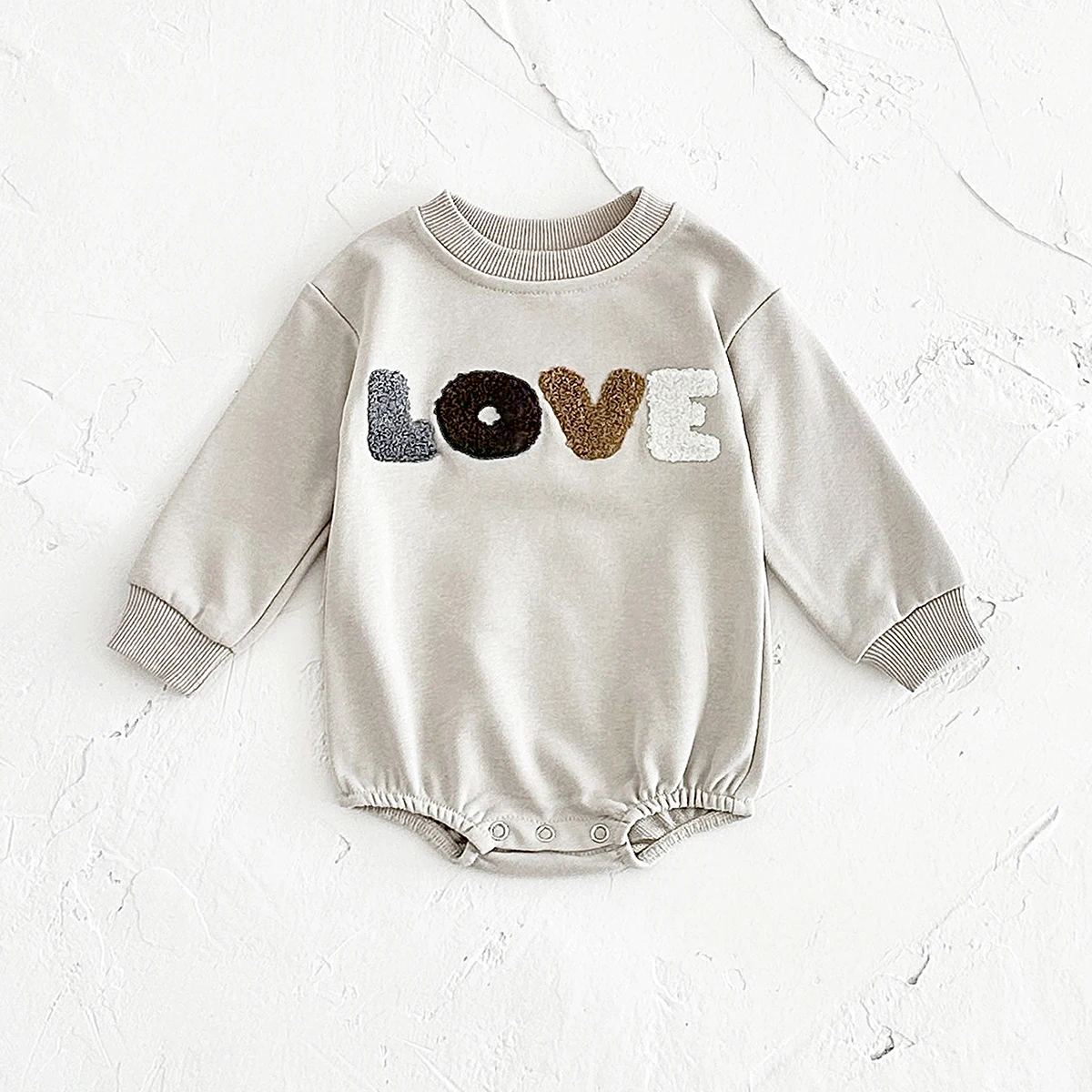 Baby Girl Clothes Infant Bubble Romper Cute LOVE Letter Embroidery Soft Cotton Jumpsuit Autumn Newborn Baby Boy Clothes Bodysuit