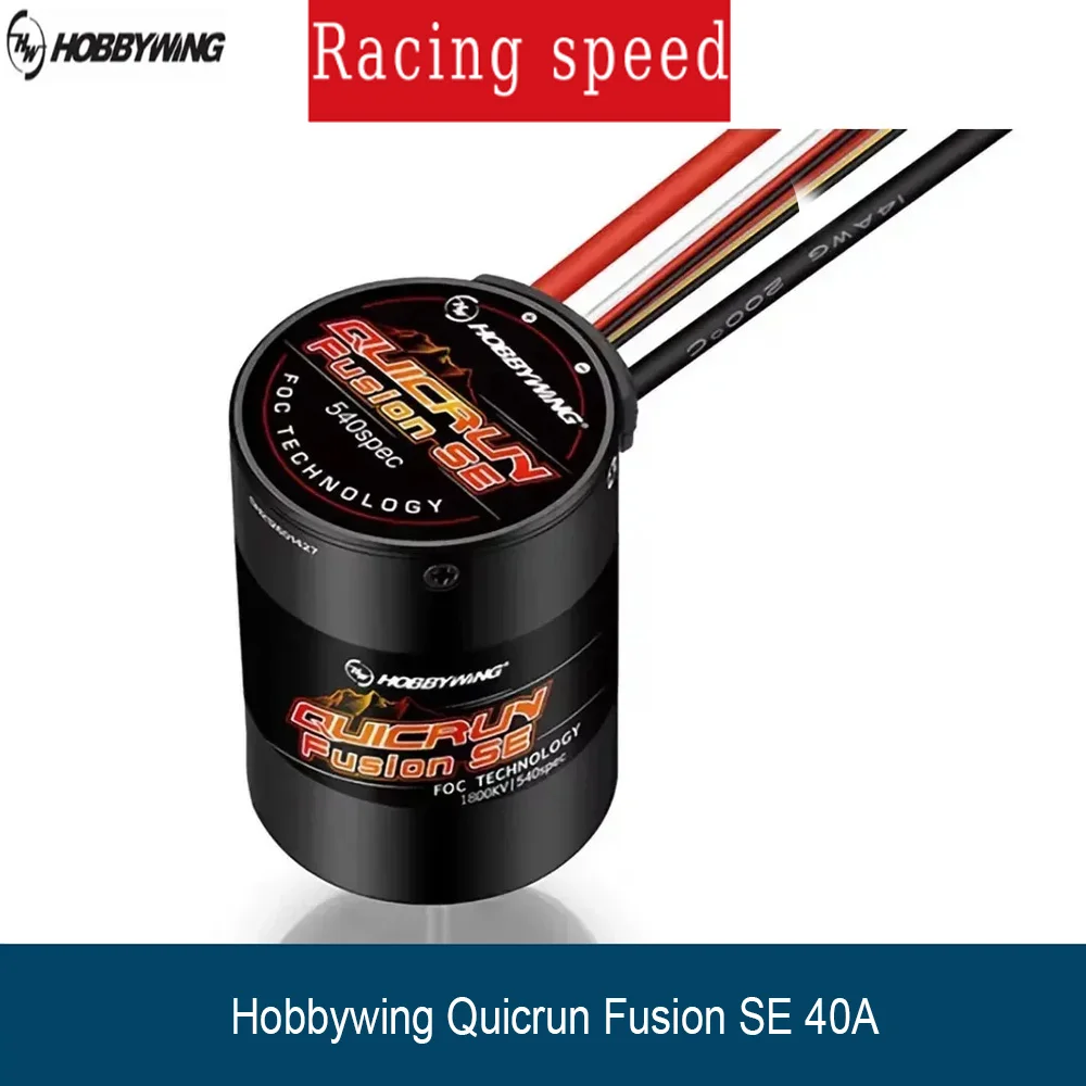 Hobbywing Quicrun Fusion SE 40A Brushless Motor Combo 1200KV 1800KV Waterproof ESC 1/10 1/8 RC Crawler Car Truck Axial SCX10